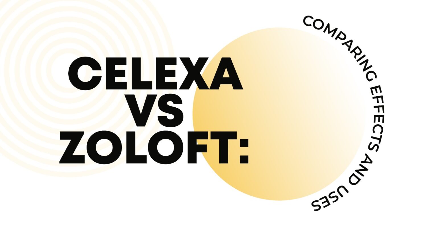 Celexa vs Zoloft: Comparison of effects and uses. Image comparing antidepressant medications Celexa and Zoloft.